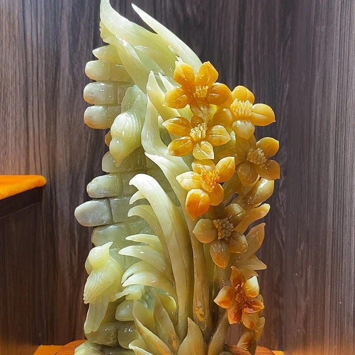 蛇纹石玉（覆膜）合金珠宝奇石