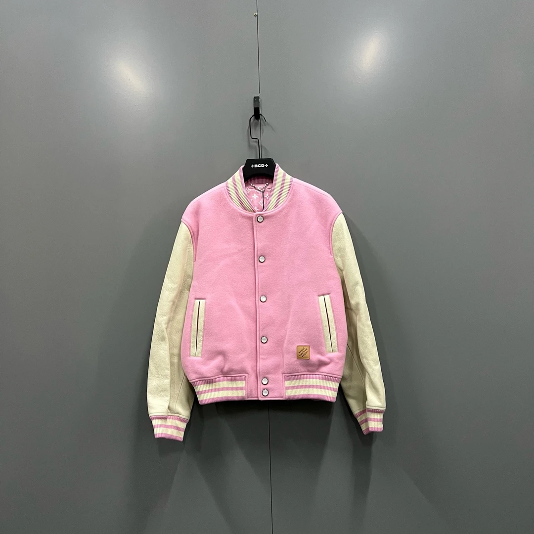 未使用 LouisVuitton/路易威登 (ll) 老花棒球夹克 50码 017339