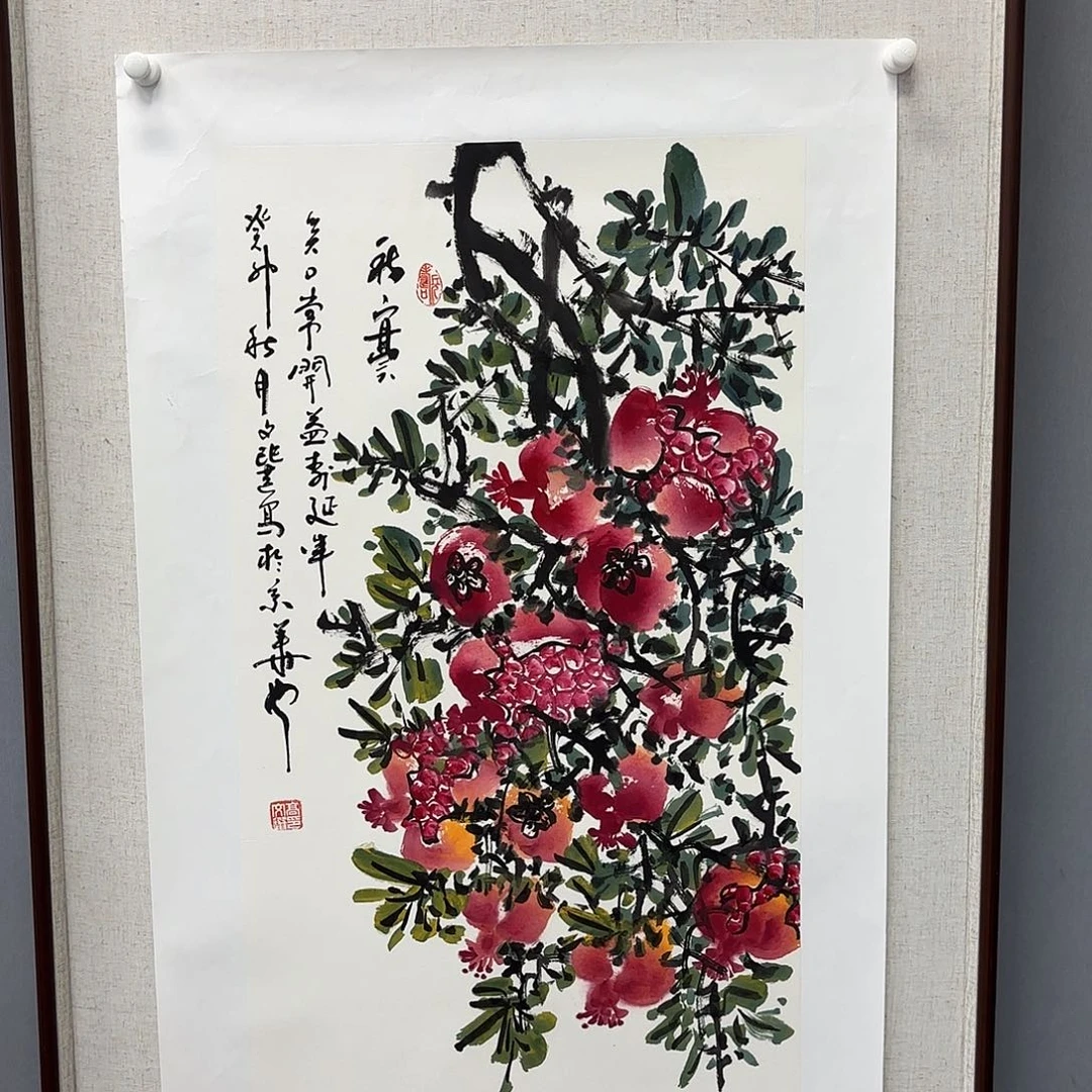国画艺术家真人手绘