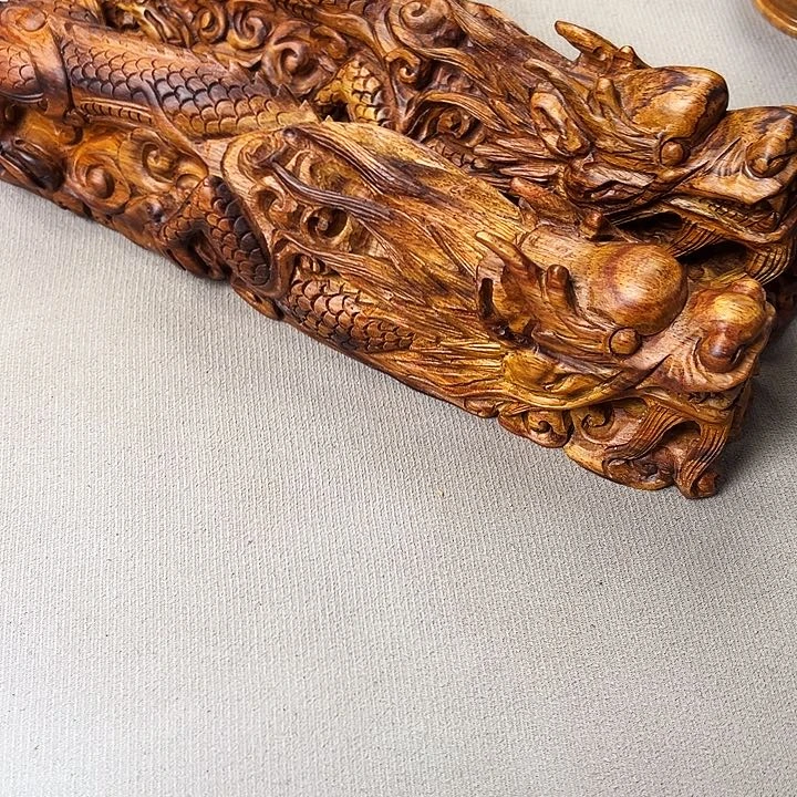 用****2越南黄花梨镇尺一对