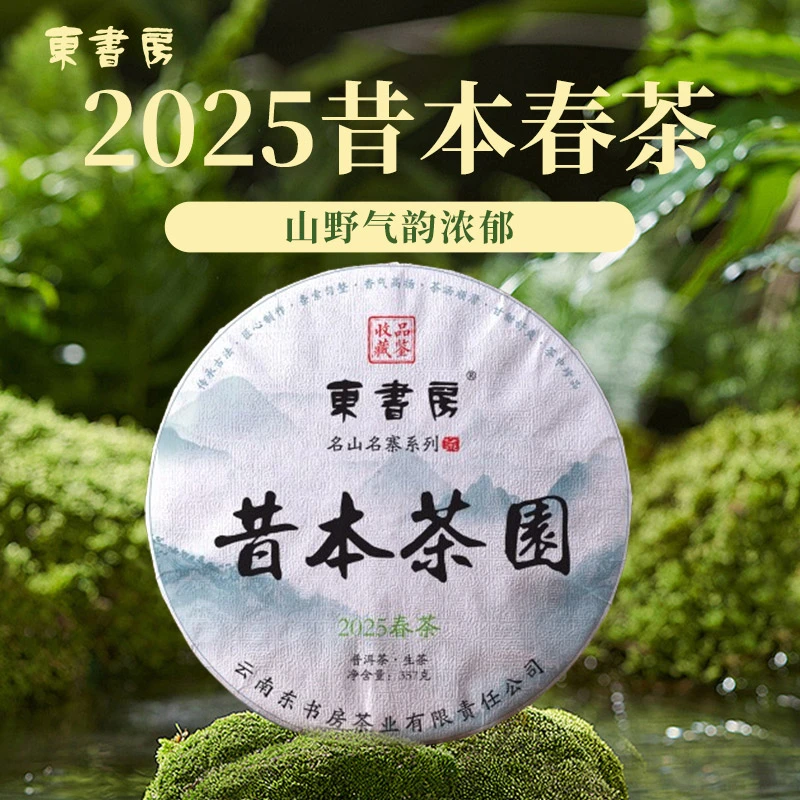 【春茶热售】东书房2025年临沧昔本古树春茶山野清韵357克生普饼