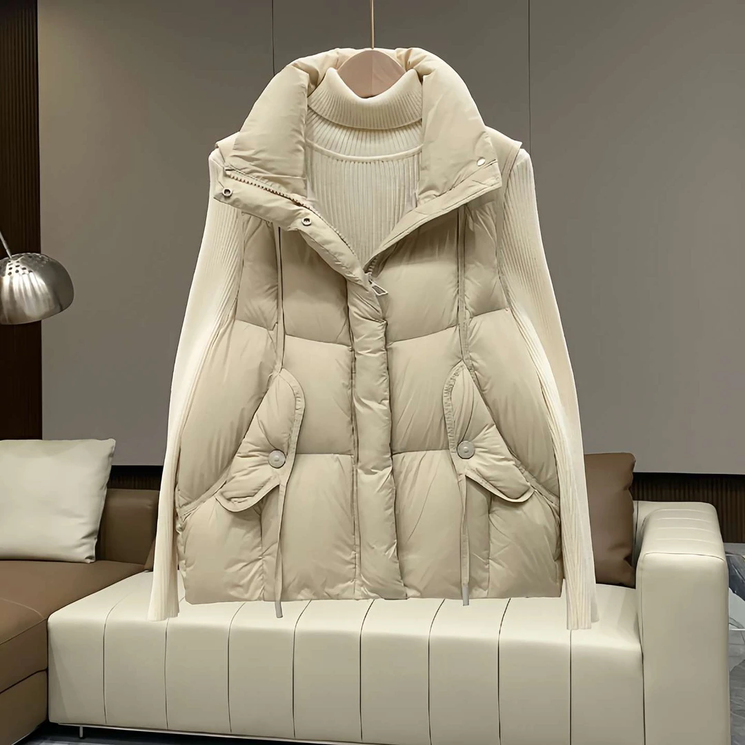 羽绒马甲女短款2025秋冬新款宽松立领轻薄羽绒服背心坎肩马夹外套