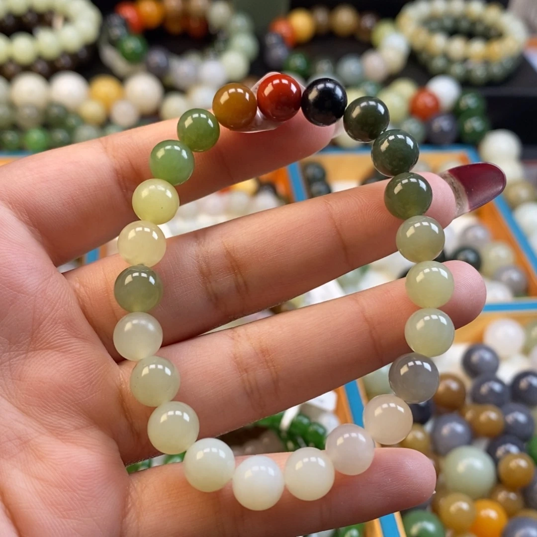 和田玉手串未镶嵌福利多宝手串z 8