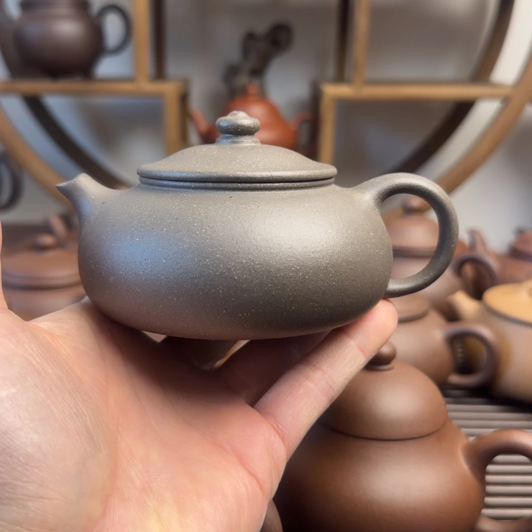 茶壶紫砂寒江200cc黄龙山青段