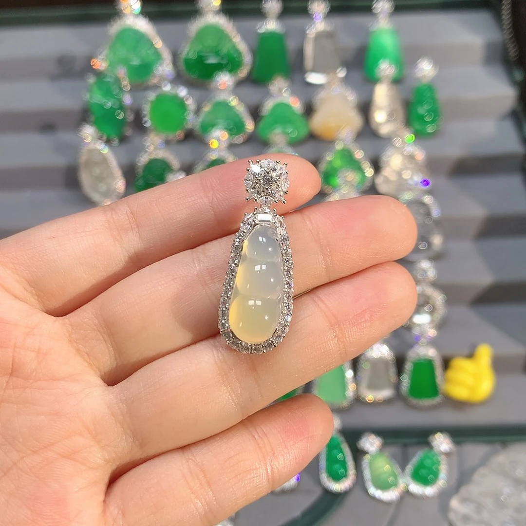 玛瑙/玉髓颈饰银S925镶嵌