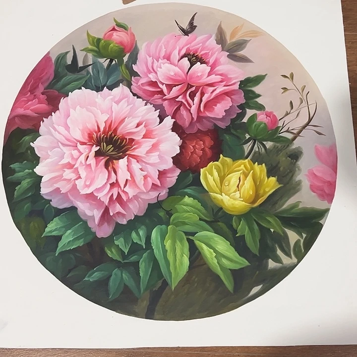 油画80*80手绘油画