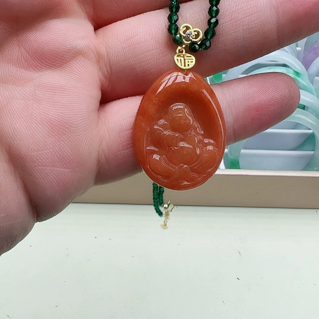 翡翠吊坠(赠链)银S925镶嵌