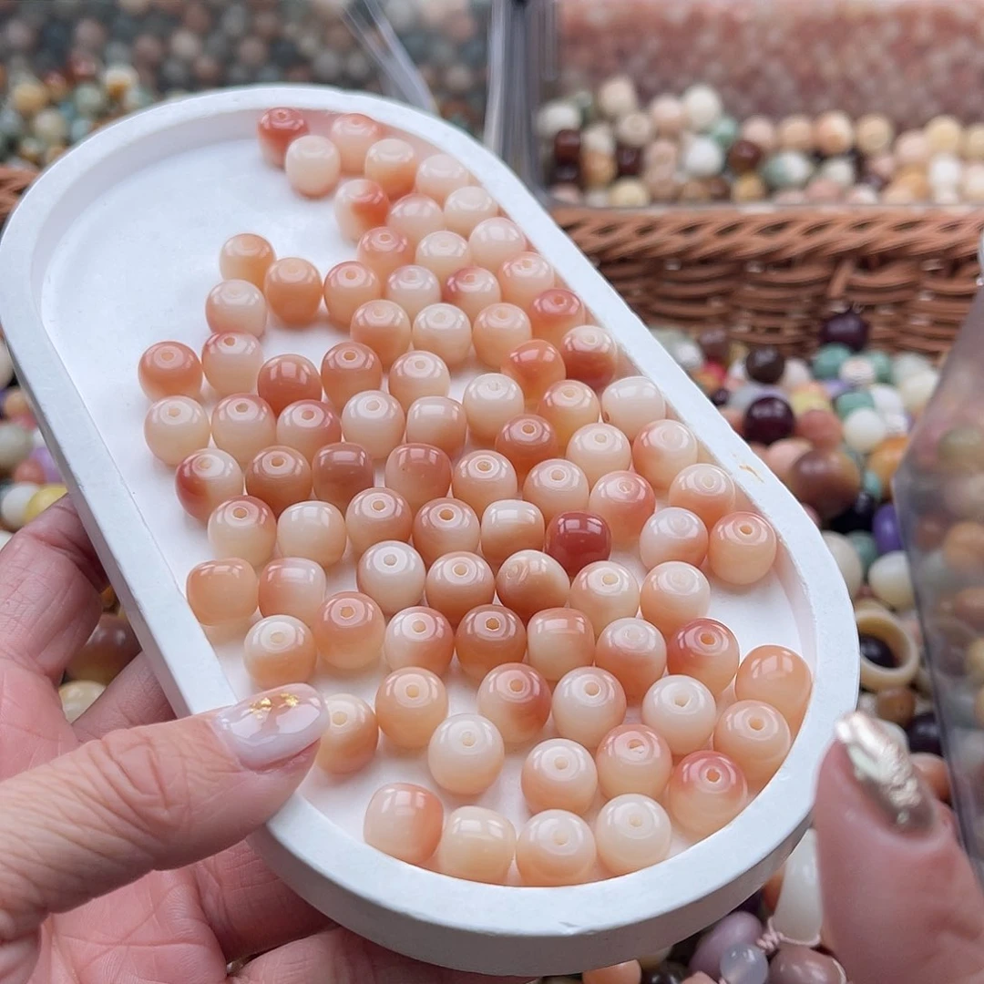 白玉菩提吊坠Q/10mm/100+20颗