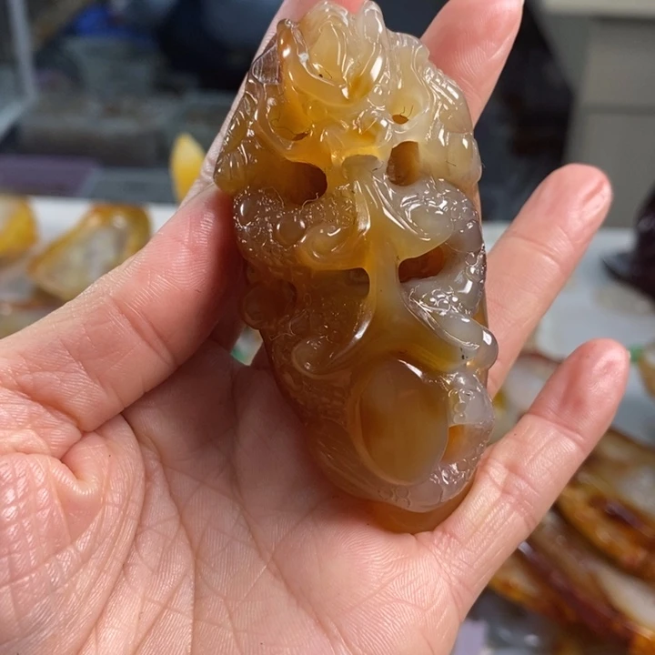 玛瑙/玉髓吊坠(不含链)未镶嵌