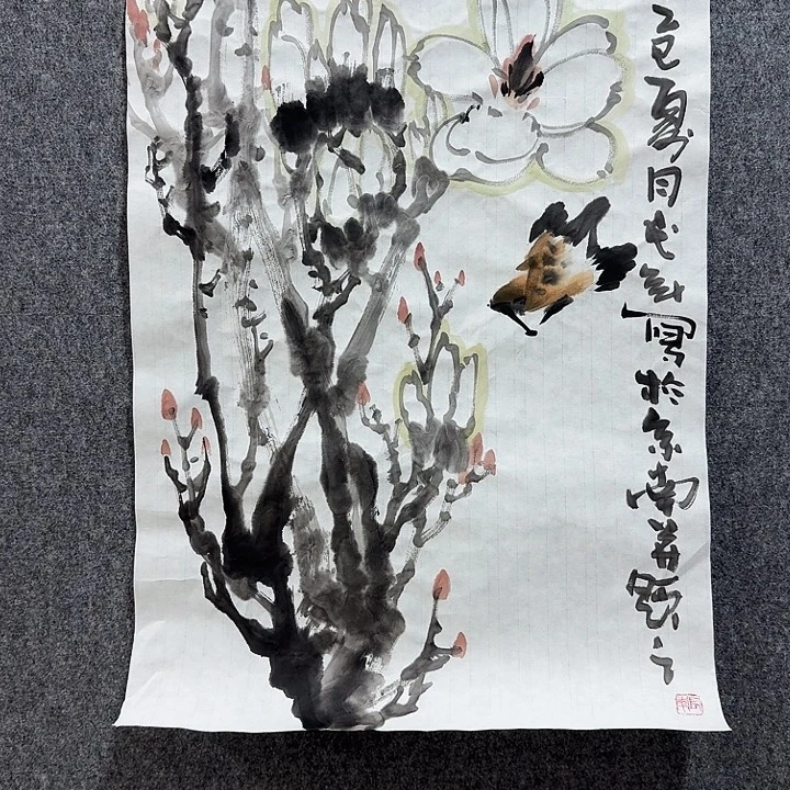 国画靳长年老师手绘作品