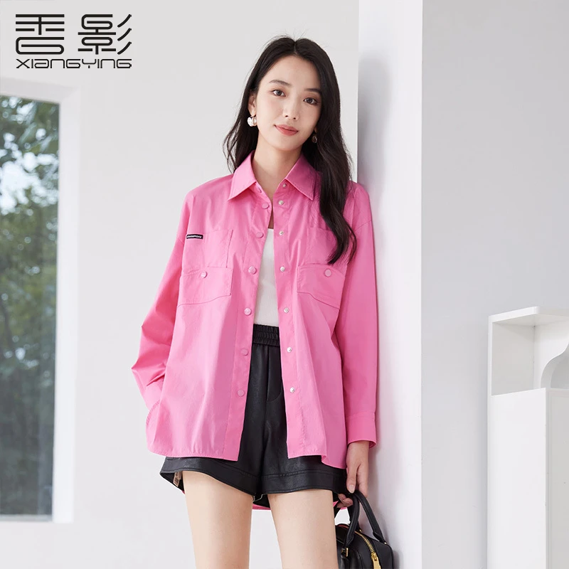 C4012101衬衫 香影休闲白搭时尚显瘦春新款衬衫