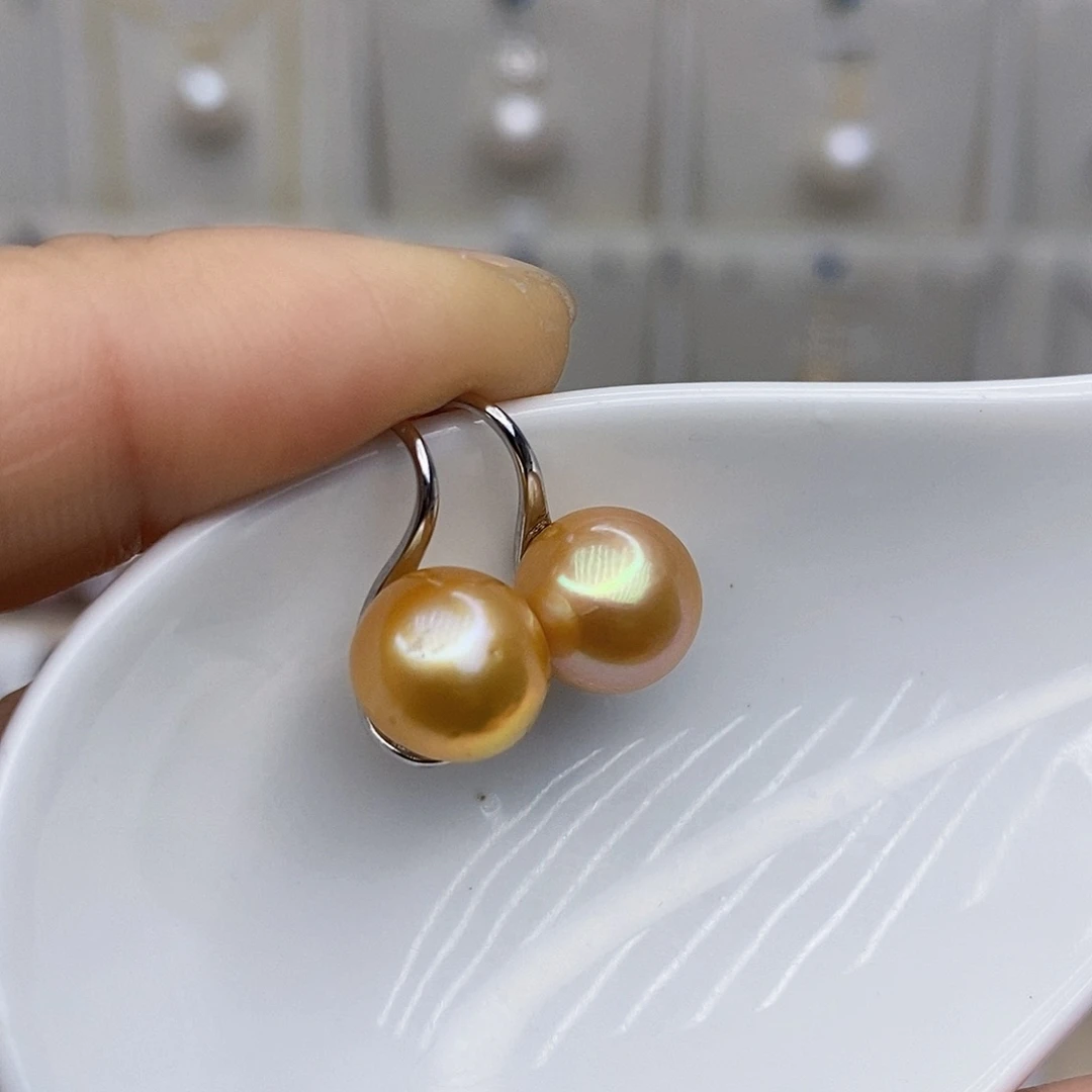 淡水珍珠颈饰银S925镶嵌