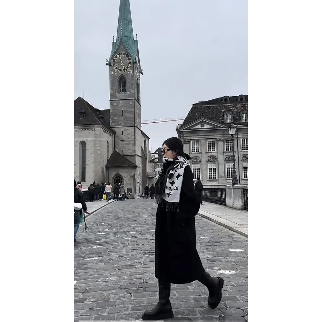 MPAM中长款羊驼毛羊毛大衣宽松雅丹风双面呢秋冬保暖毛呢大衣619