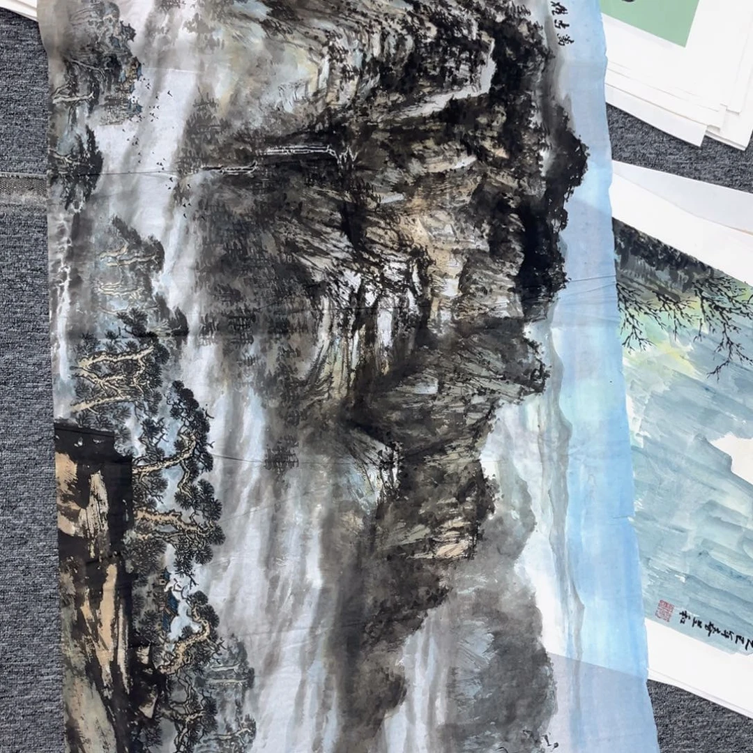 8***号国画绘画作品多次参加全国