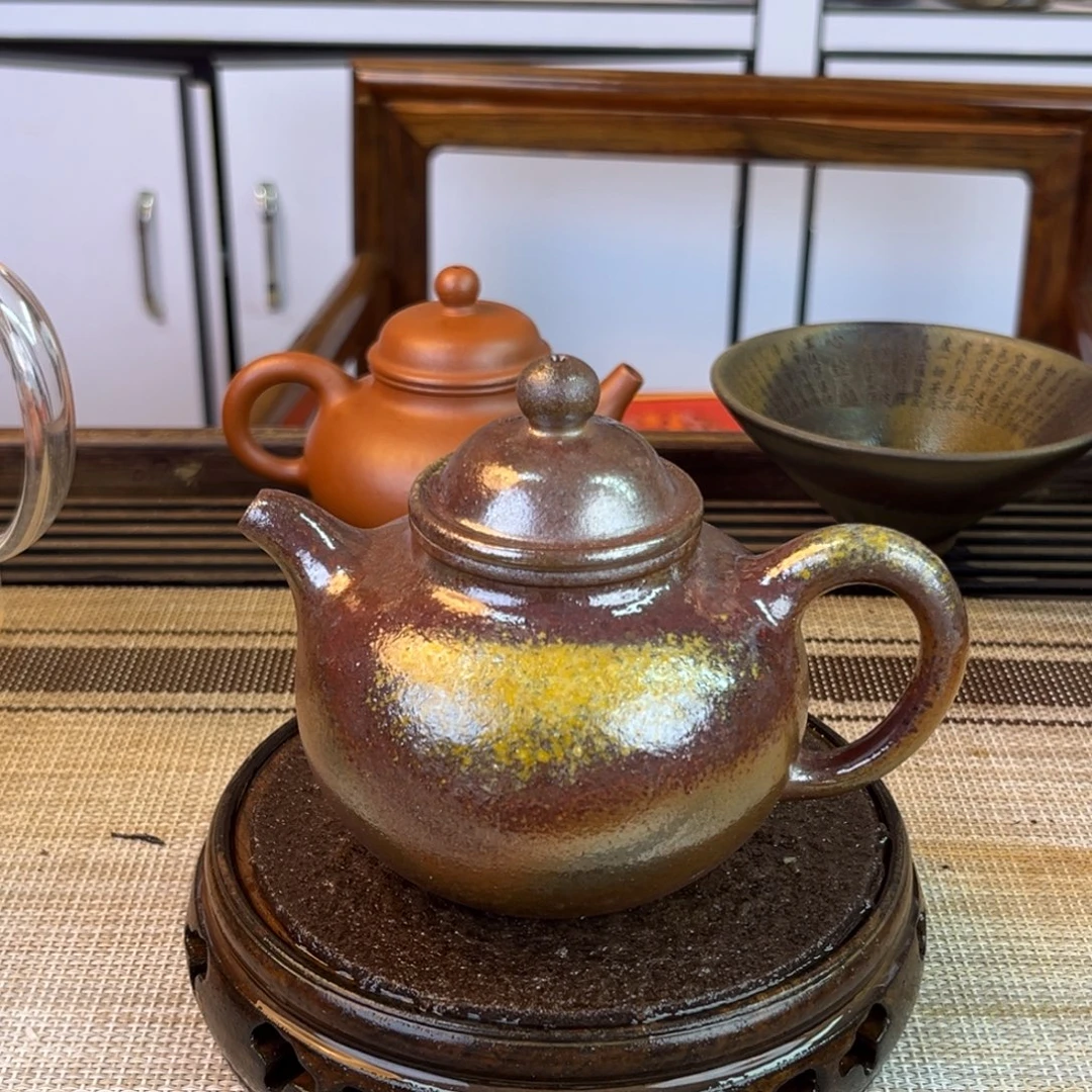 茶壶紫砂底槽清柴烧240cc