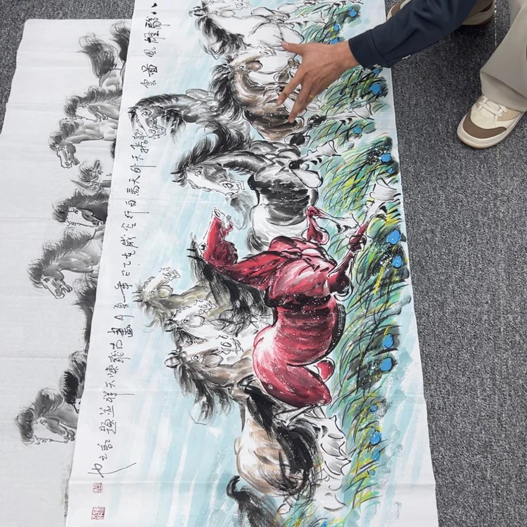 国画纯手绘字画宣纸