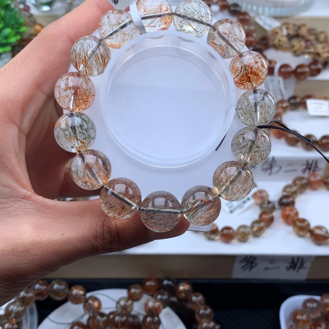 未镶嵌水晶手串黑金超七多样性发其一