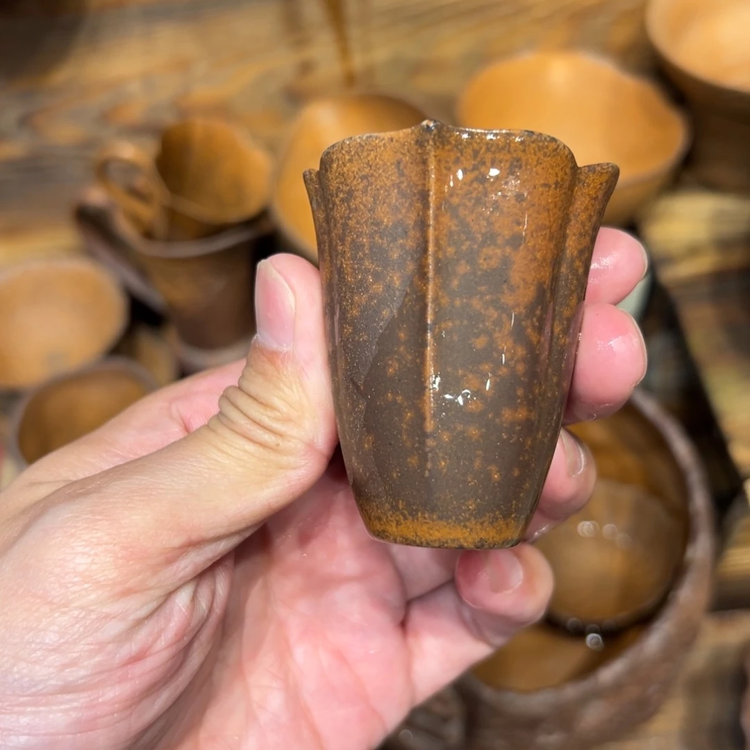 复古风格老陶泥系列茶盘茶具