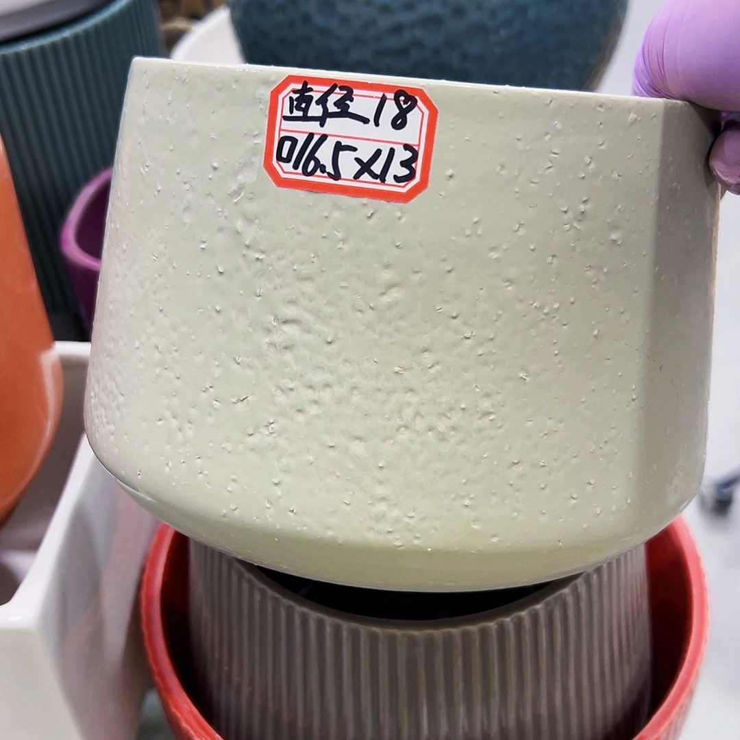 外贸尾单陶瓷花盆凑单10米包邮