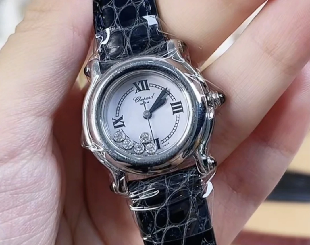 95新 Chopard/萧邦 肖邦 女士石英腕表/26表径/后钻/66287