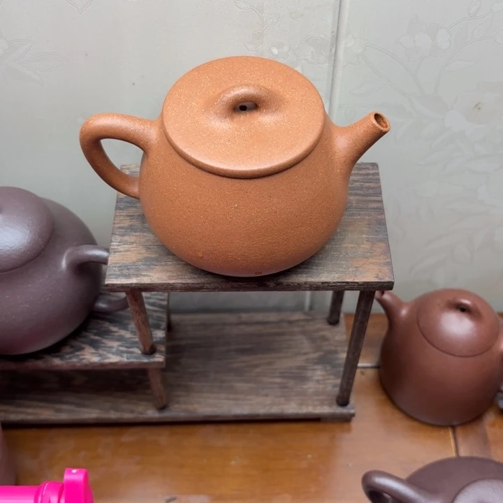 茶壶紫砂原矿半手工降坡泥矮瓢200cc