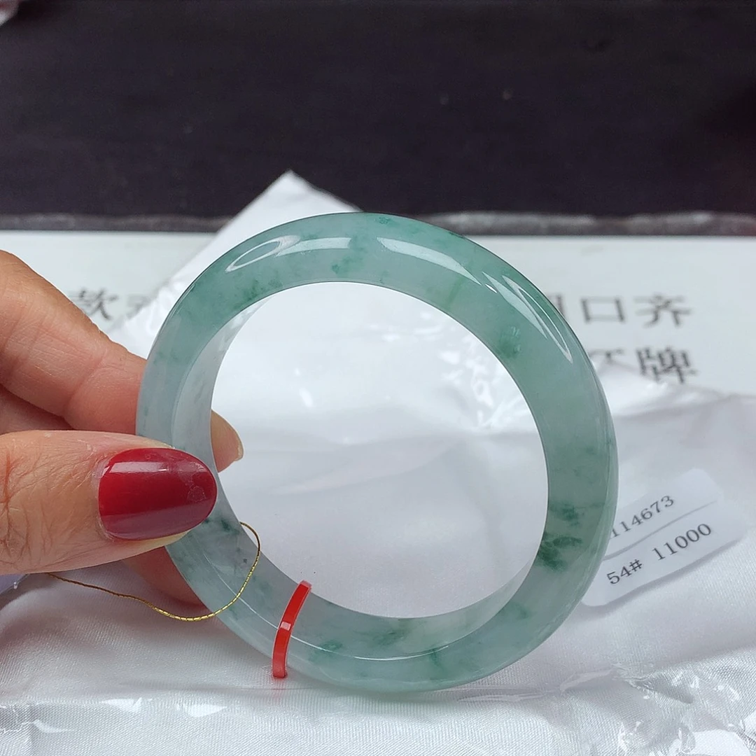 翡翠手镯未镶嵌54圈4673