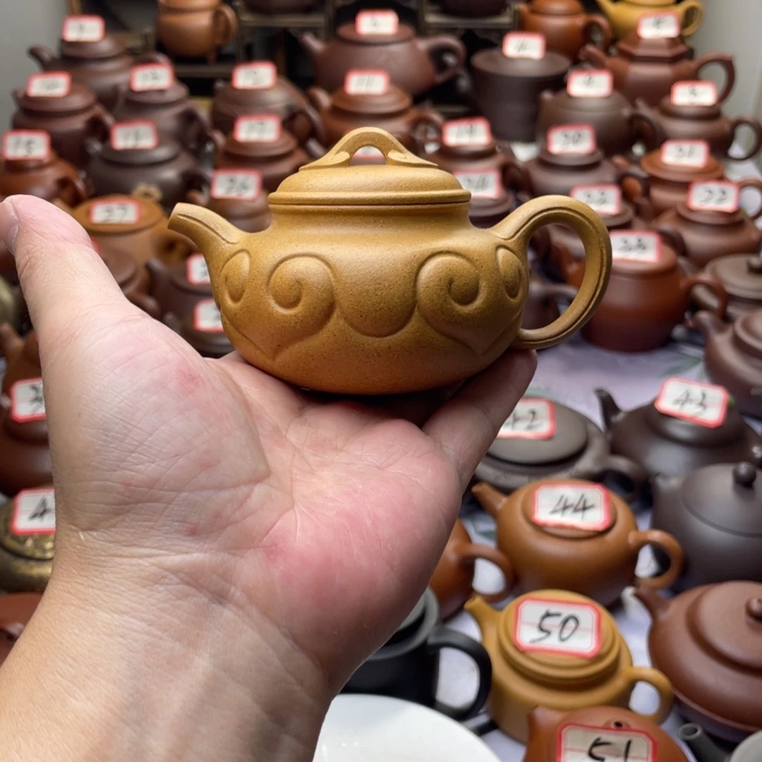 陕***赞茶壶紫砂微瑕半手工