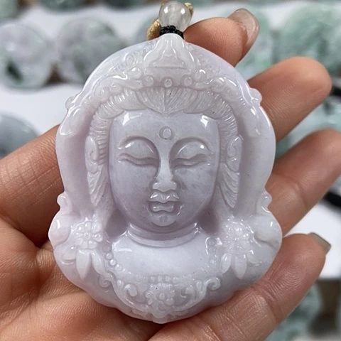 翡翠颈饰未镶嵌观音福利