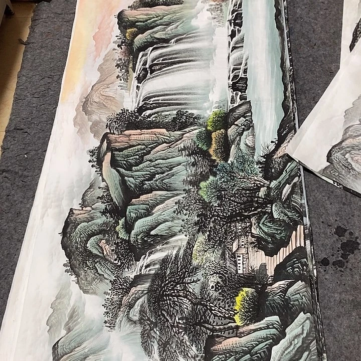 用***9国画国画国画小六旭日东升