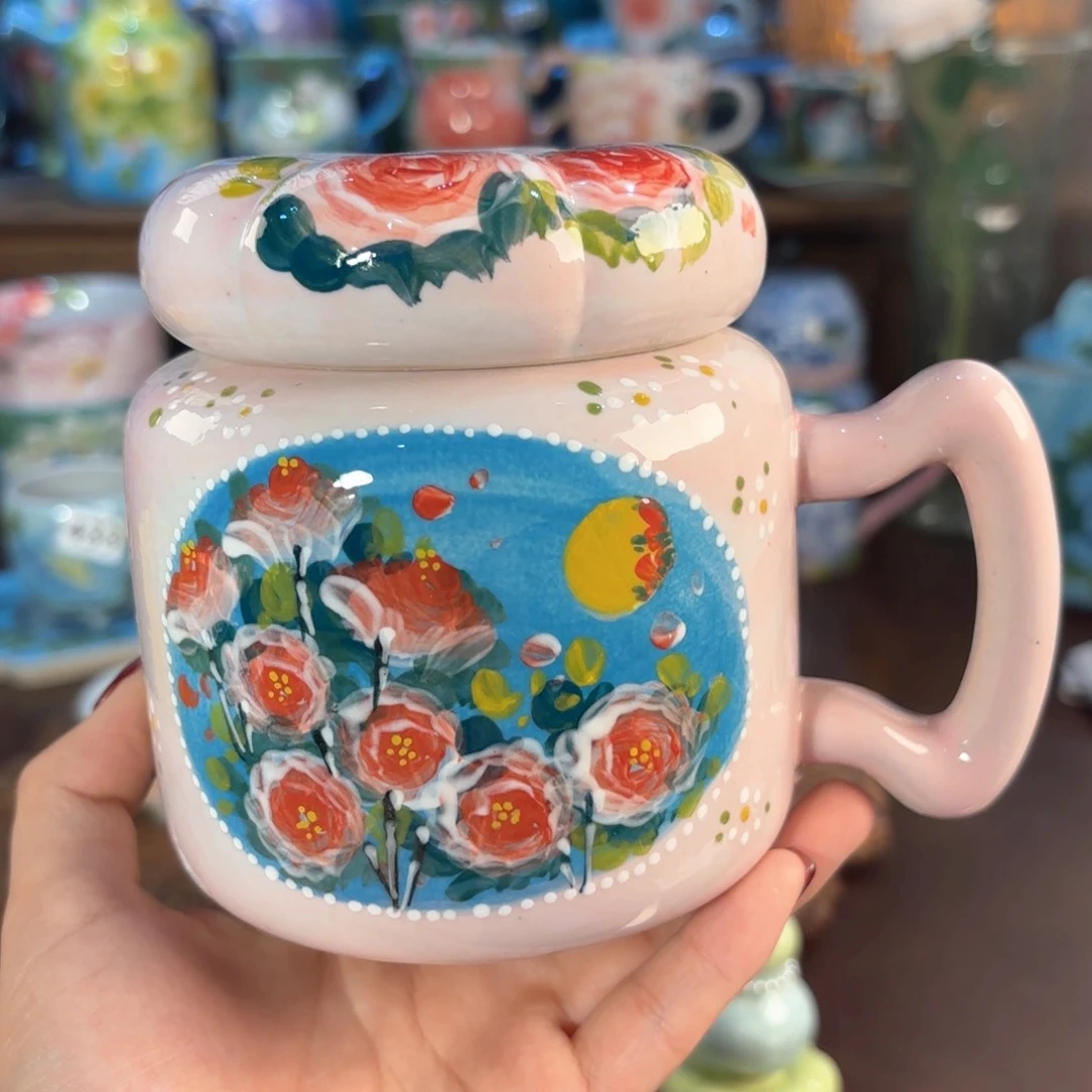 景德镇手绘高温釉下彩陶瓷茶具