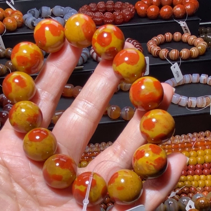 玛瑙/玉髓手链未镶嵌冷*