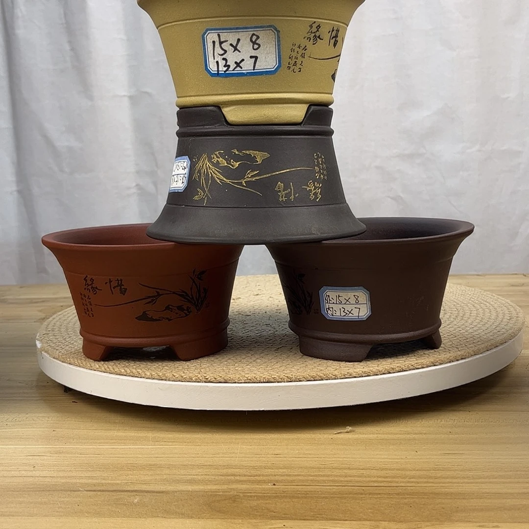 紫砂花盆紫砂花盆