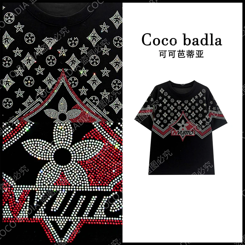 CoCo.badia重工烫钻星星短袖T恤DX3226
