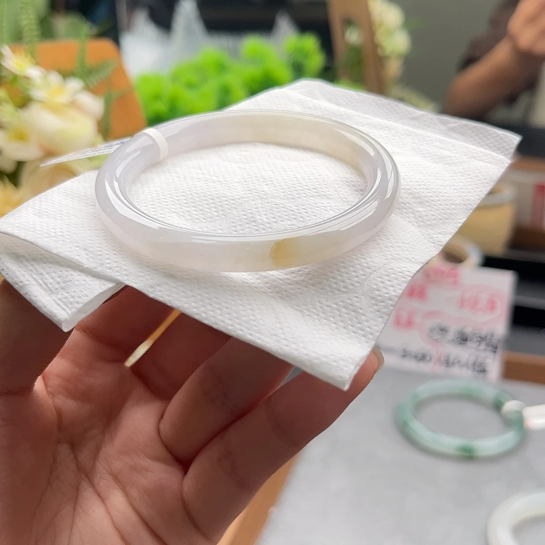 翡翠未镶嵌手镯52-53