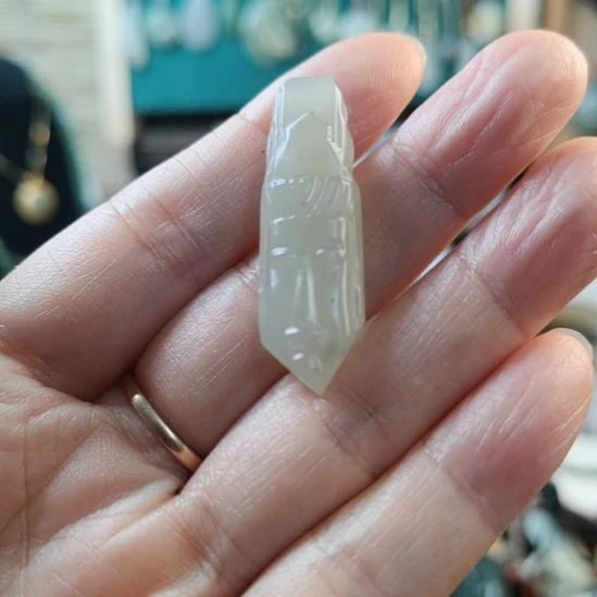 和田玉未镶嵌挂件