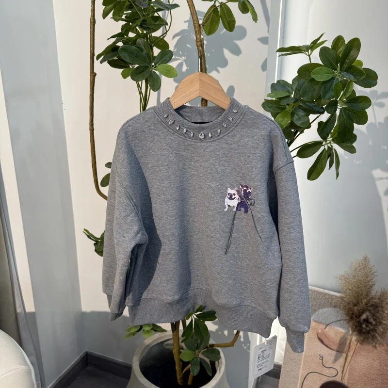 312儿童时尚休闲加绒套头卫衣-6712