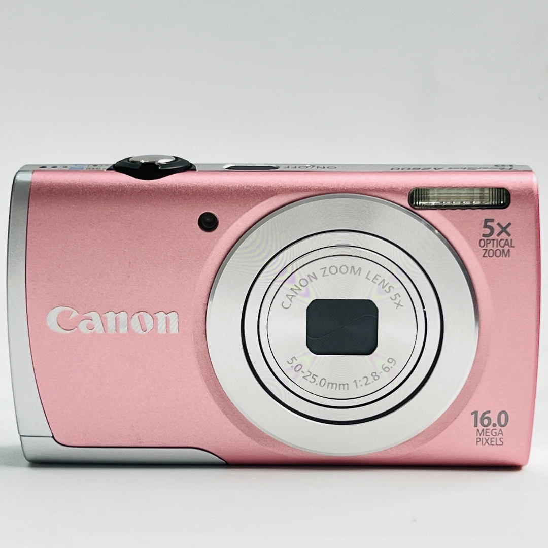 95新 Canon/佳能 a2600粉色1600万像素5倍变焦复古ccd数码相机