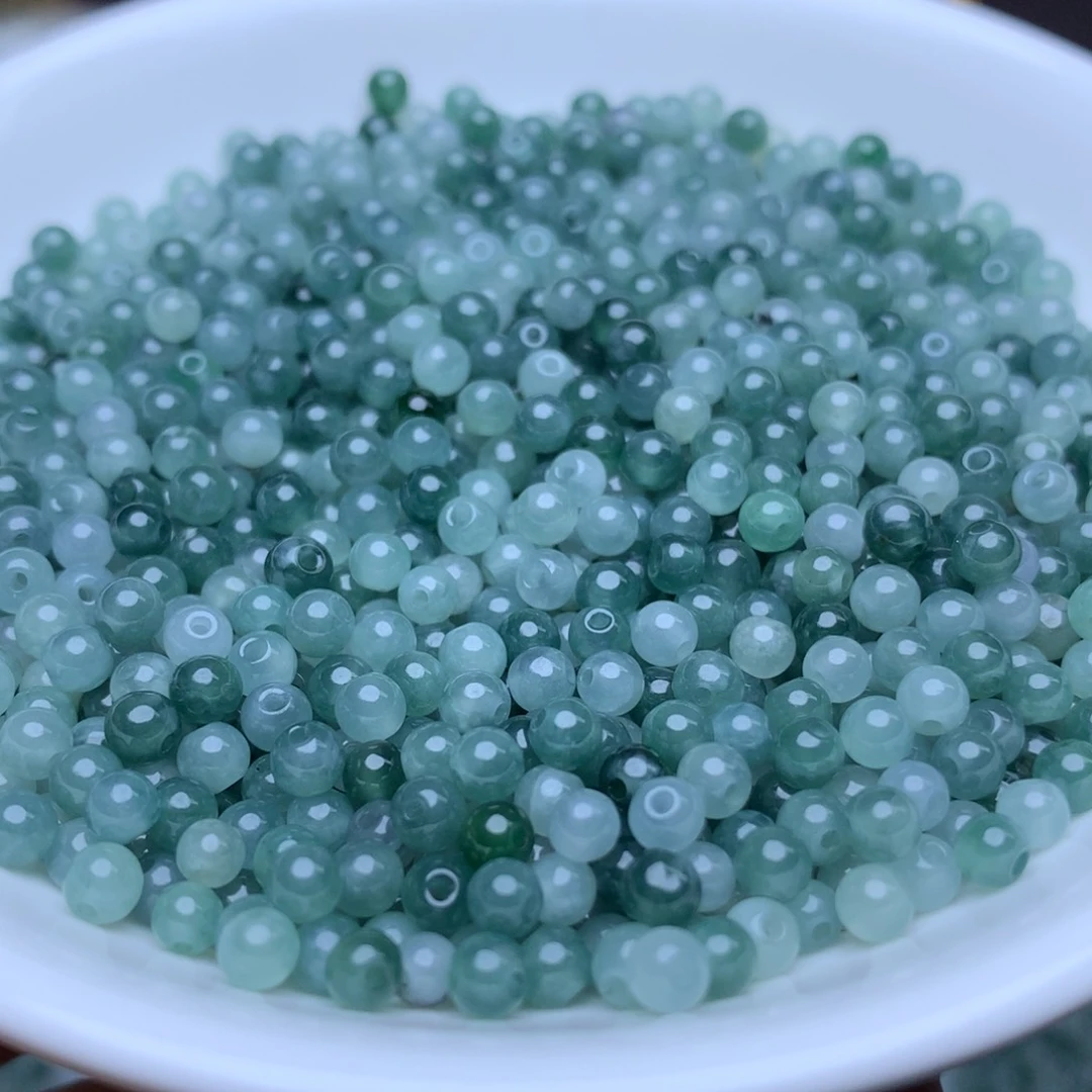 【闪购商品】翡翠手链未镶嵌卡3.5冰蓝水100个