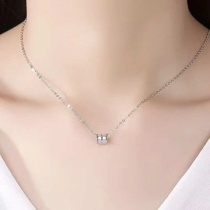 S小蛮腰999银项链正品女款轻奢小众不掉色配饰锁骨链