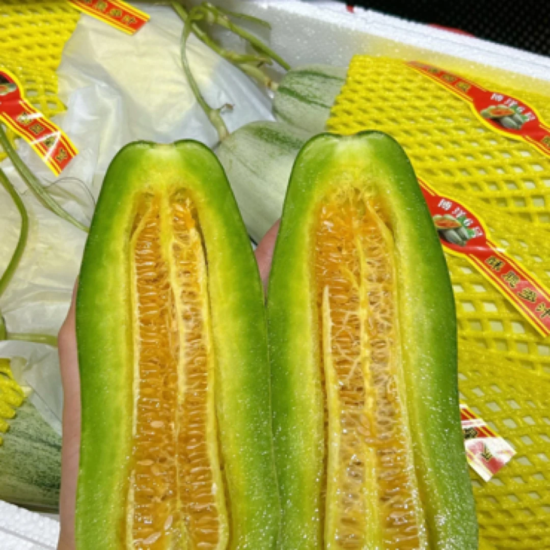【原箱2.7斤左右网红羊角蜜甜瓜】酥脆爽口，惊爆价秒杀
