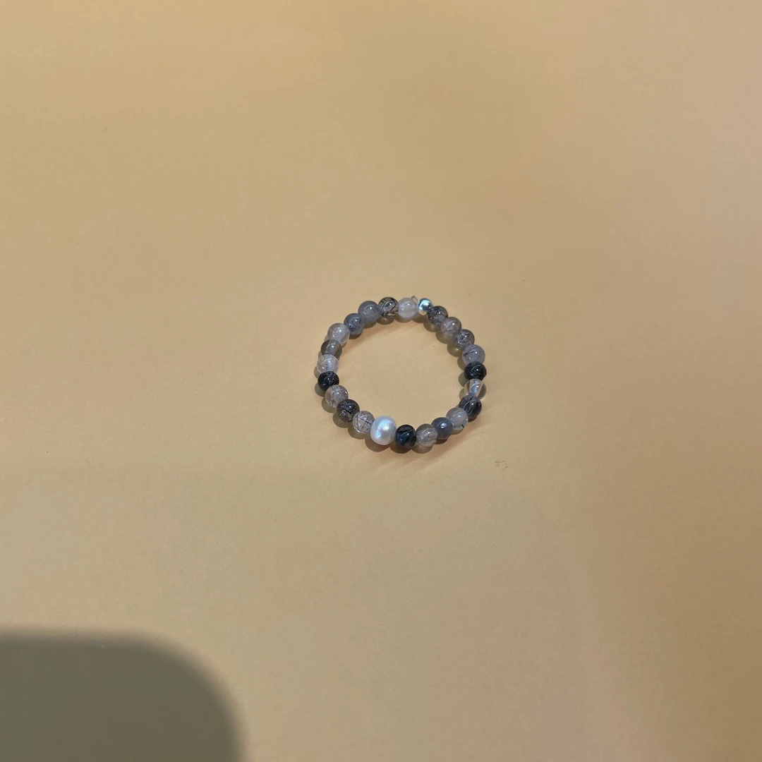 925银戒指 戒指 黑武士 手工气质百搭弹力