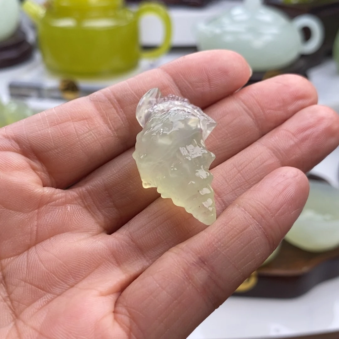 岫玉未镶嵌四大名玉手把件