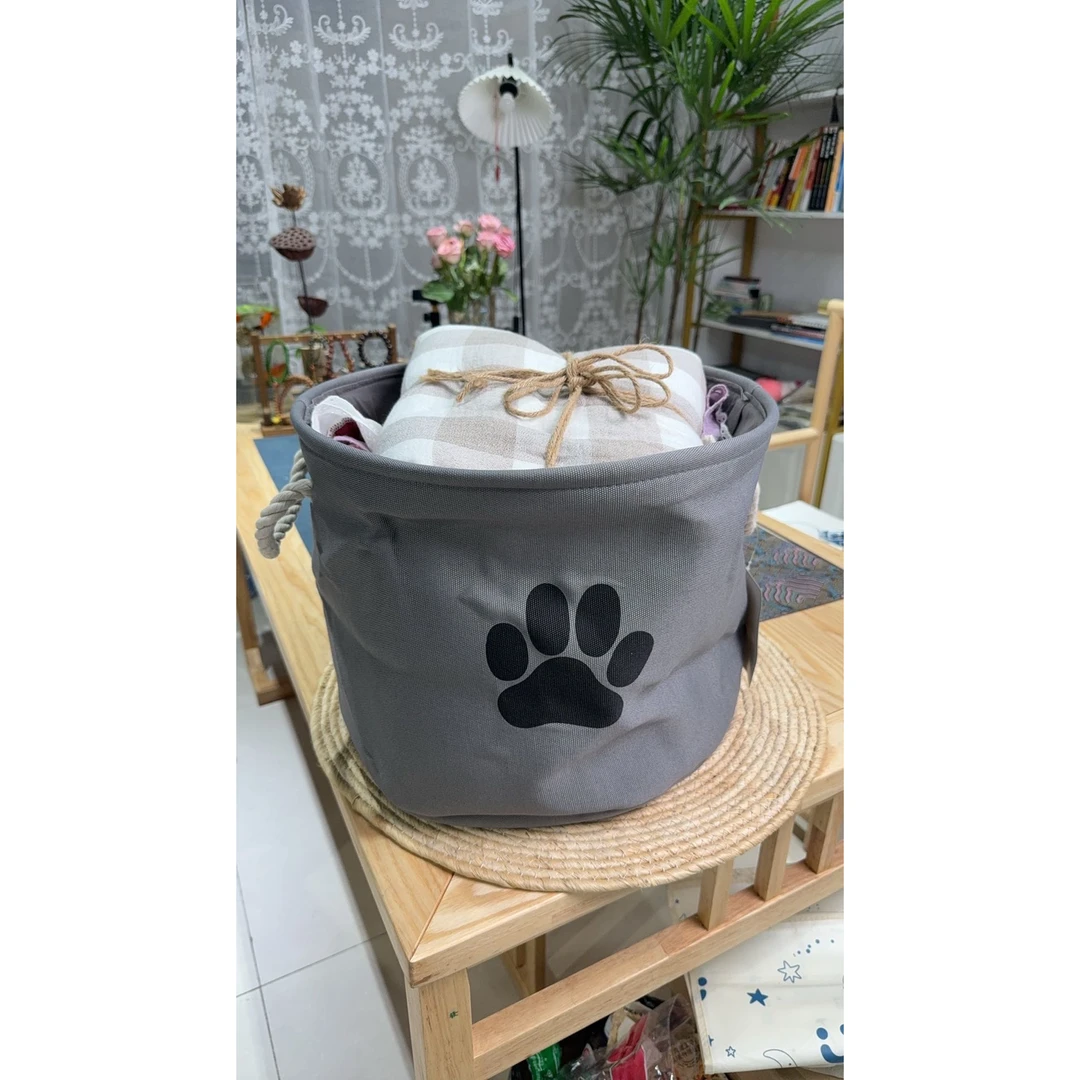 衣物-圆形收纳筐/30*40/-0507-1128