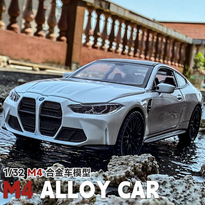 M4轿车合金汽车模型声光玩具跑车仿真赛车金属收藏摆件男孩礼物