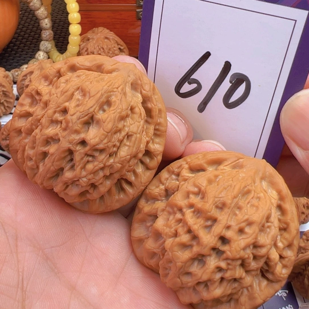 文玩核桃把件全品金公子44.5尺寸610号