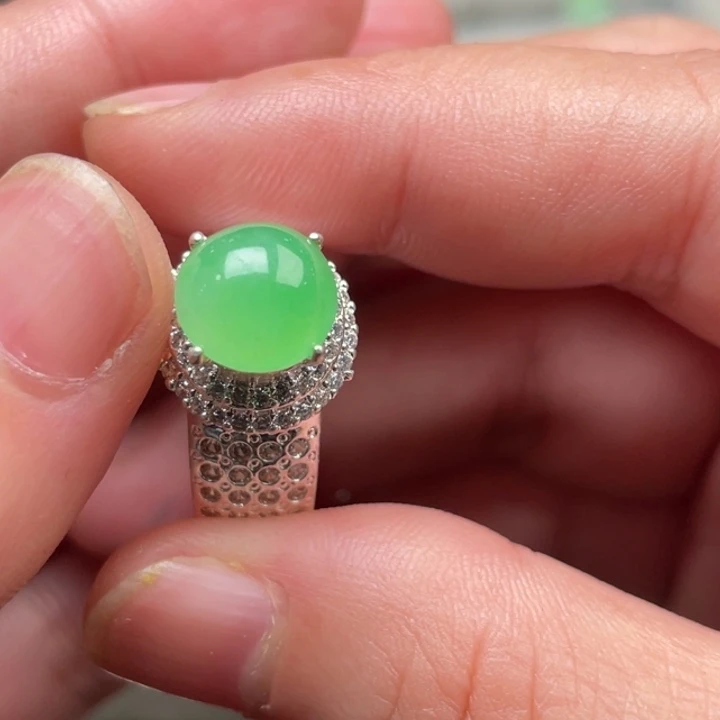 翡翠未镶嵌戒指缅甸天然