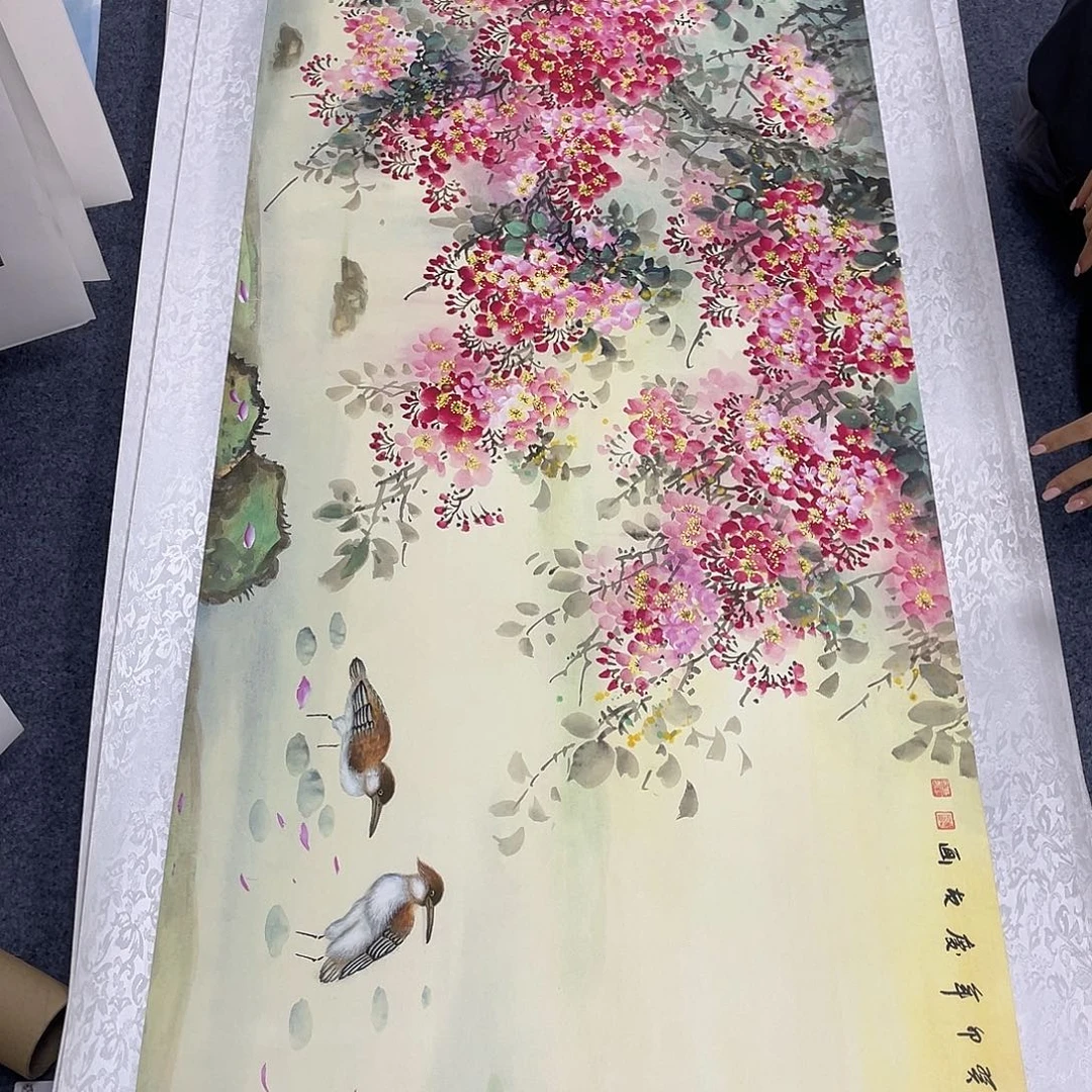 国画作品小姐姐放漏…