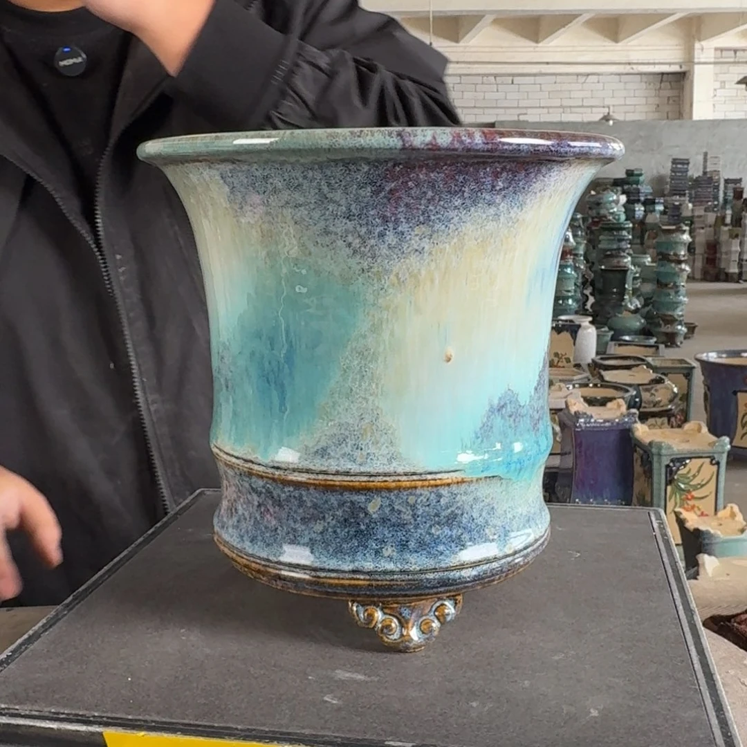 。一风堂石湾花盆 颗粒 内17*19