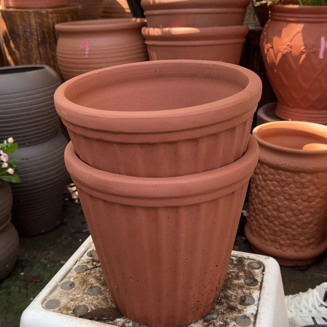 紫砂花盆口24高23宜兴紫砂