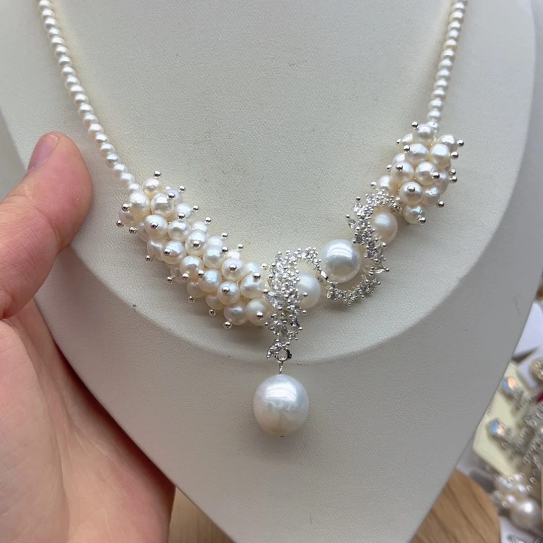 颈饰未镶嵌淡水珍珠